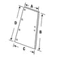 1250436C2 Wing Window Glass Fits International 786 886 986 1086 1486 Tractors