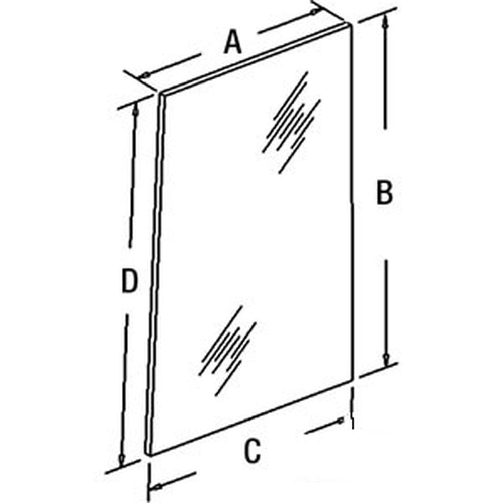 1340200C1 LH Rear Glass Fits Case-IH Tractor Models 7110 7120 7130 7220 8910 725