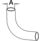 1691477M1 New Bottom Radiator Hose Fits Massey Ferguson MF Tractor 298 1.65" ID