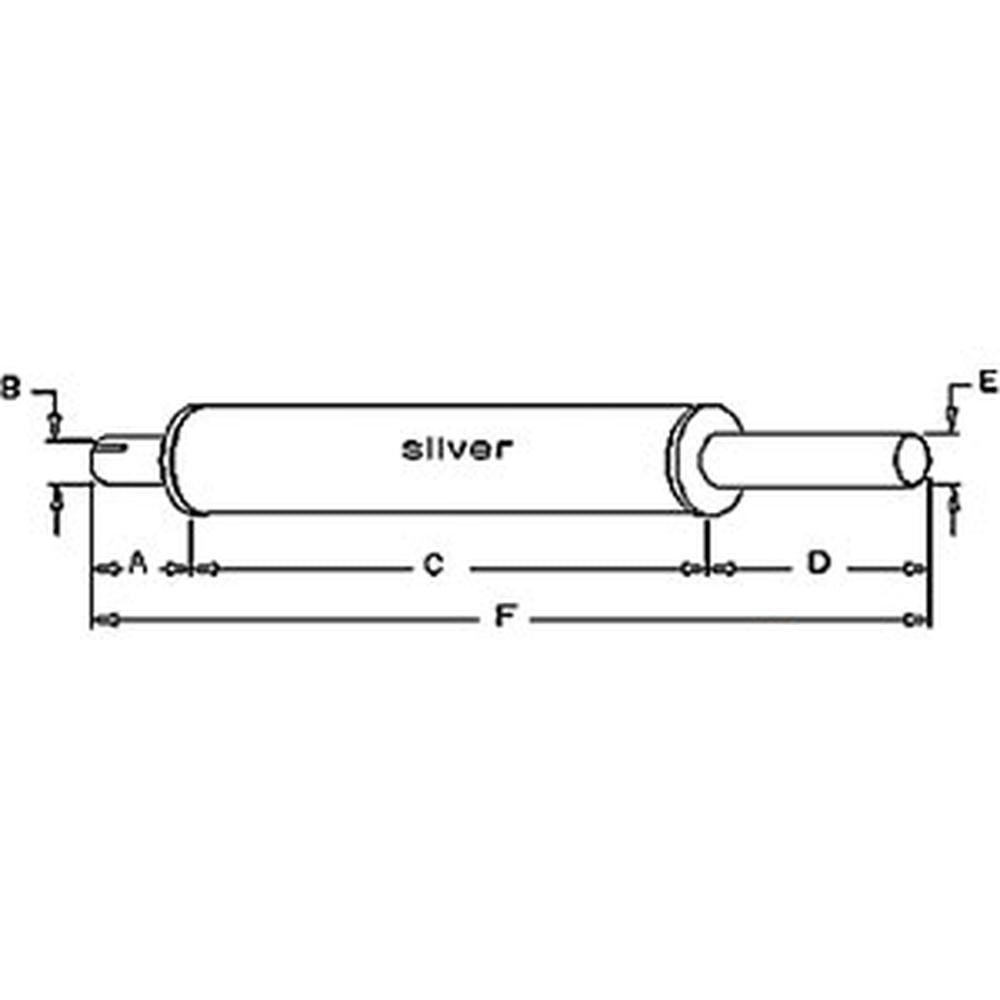 180364M91 505545M92 Muffler Fits Massey Ferguson TE20 TO20 TO30 TO35 35 135 MF-2