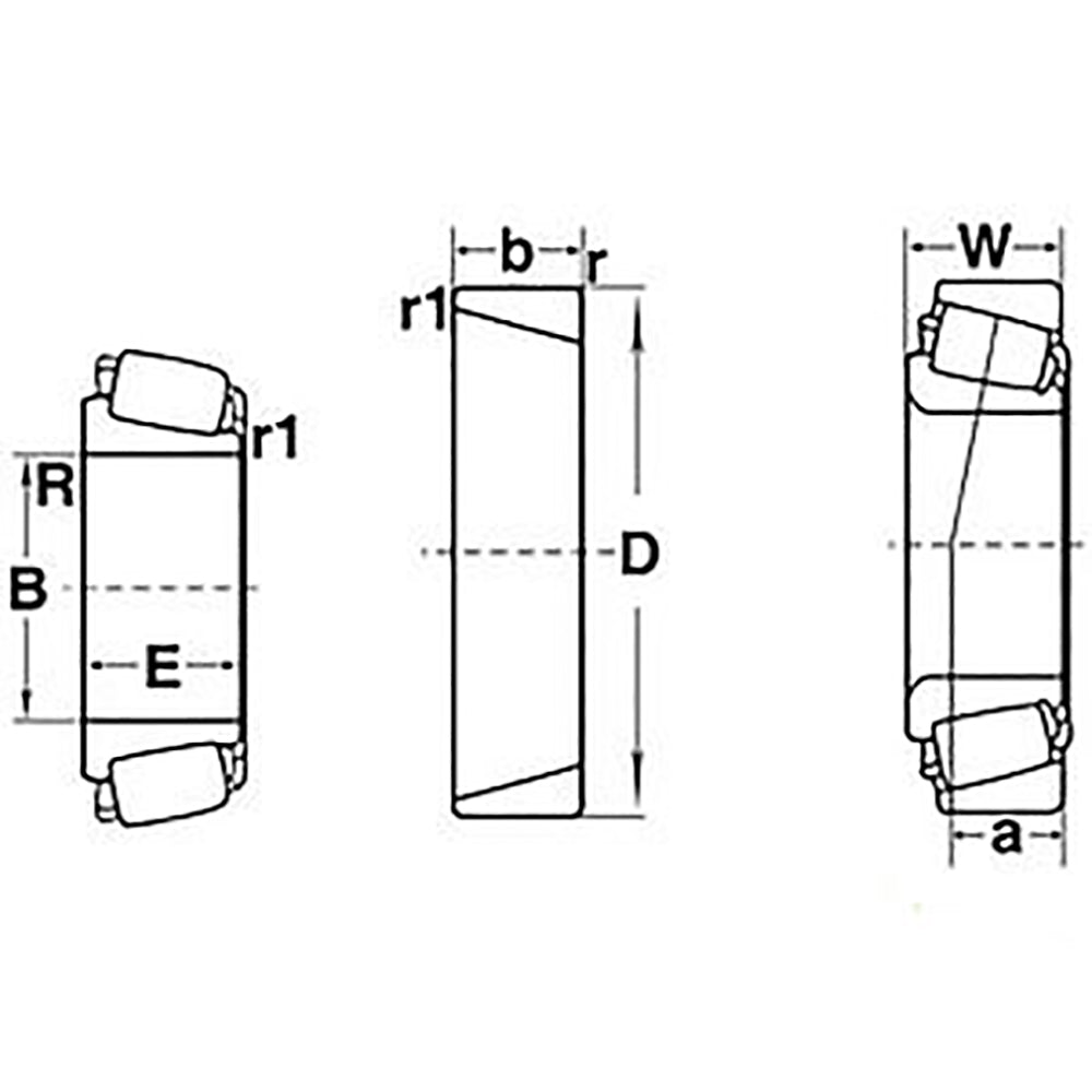 2788A Tapered Roller Bearing Cone 1.5" Bore 0.06" Radius 1.01" Wide