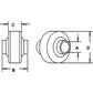 B2226 Weld-on Ball Joint End with 7/8" Bore Fits CATegory 0-1 30537E1 Tractor