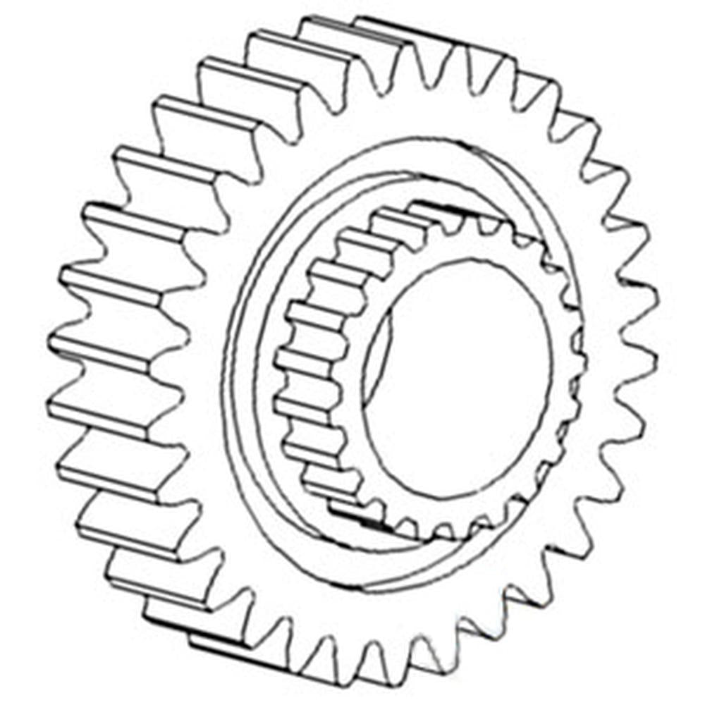 393523R1 New Reverse Idler Gear Fits Case-IH Tractor Models 2706 2756 +