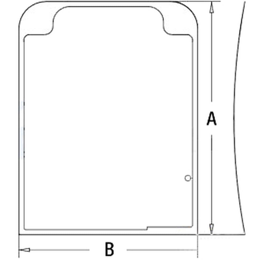 4651653 Front Upper Window Cab Glass Fits John Deere Hitachi Excavator