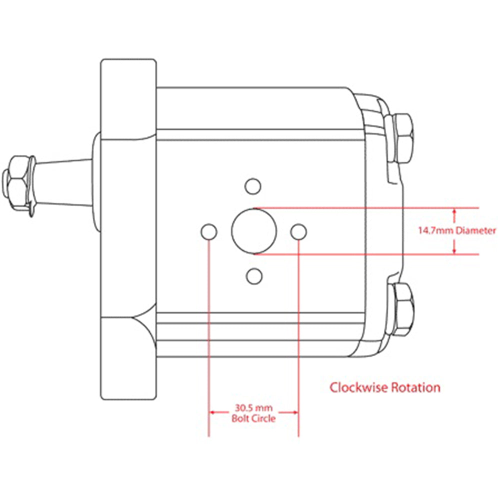 5179726 New Hydraulic Pump Fits Case JX70U JX80 Fits New Holland TN55 TN75 TN90