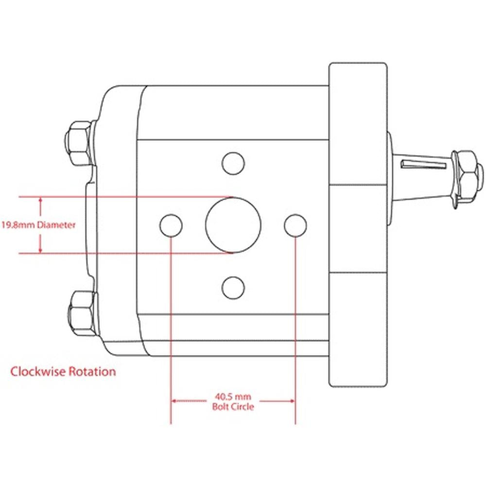 5179726 New Hydraulic Pump Fits Case JX70U JX80 Fits New Holland TN55 TN75 TN90