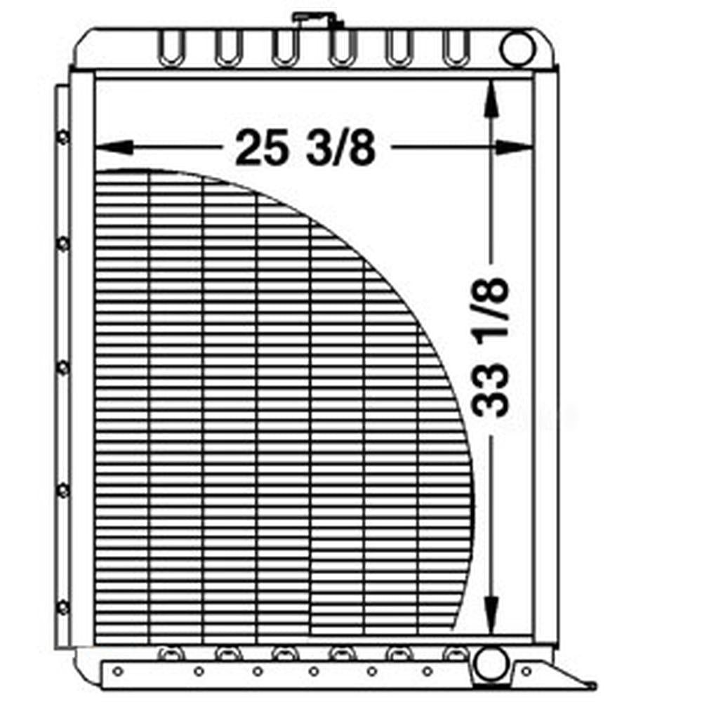 A189213 Fits Case/International Harvester Combine Radiator 1460 1480 1640