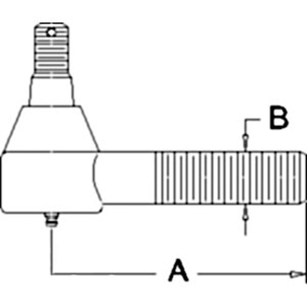 AH101186 Fits John Deere Tractor Short Outer Tie Rod 6620 7720 8820 LH Threa