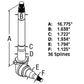 C9NN3105C Right Hand Spindle 36 Splines Fits Ford New Holland 8000 9000