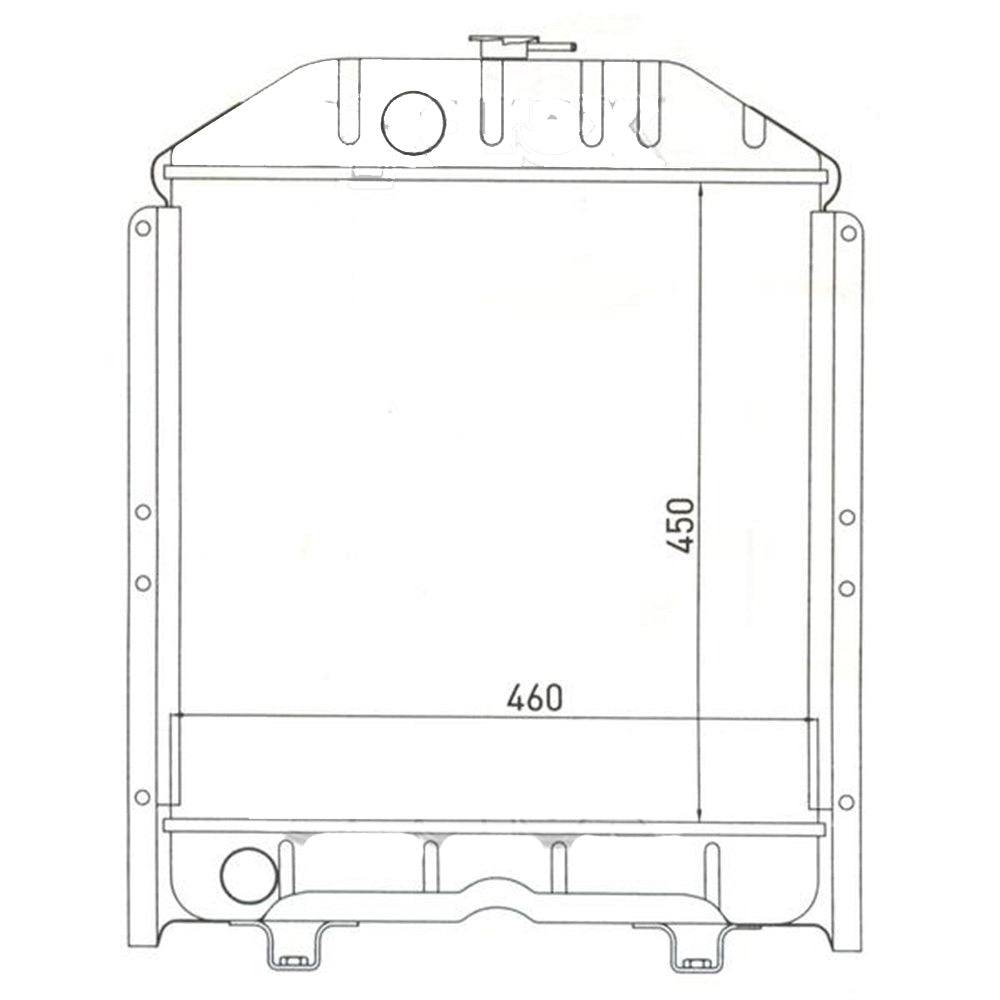 211088 Radiator Fits Ford/New Holland TD60D TD75D TD85D TD650DT TD75