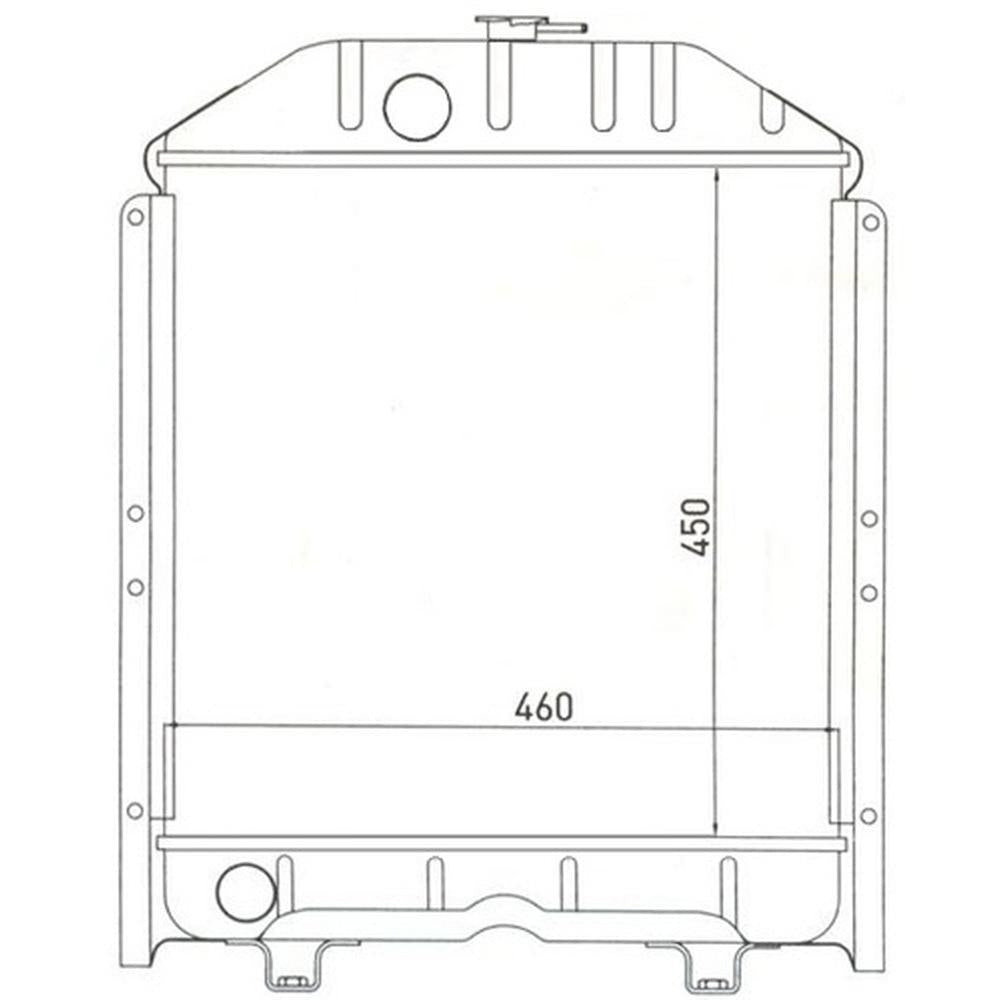 211088 Radiator Fits Ford/New Holland TD60D TD75D TD85D TD650DT TD75