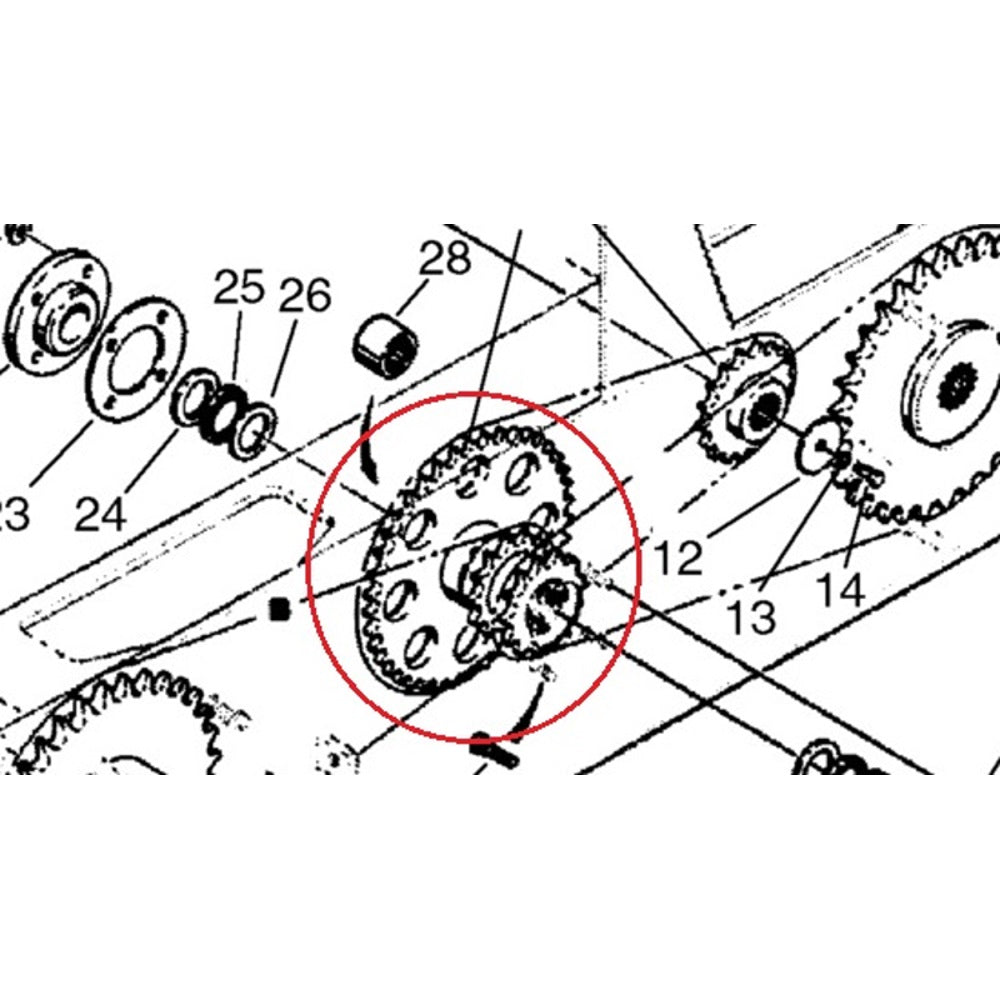 Drive Sprocket Fits Case 1845C 1845 1845S 1845B D76529