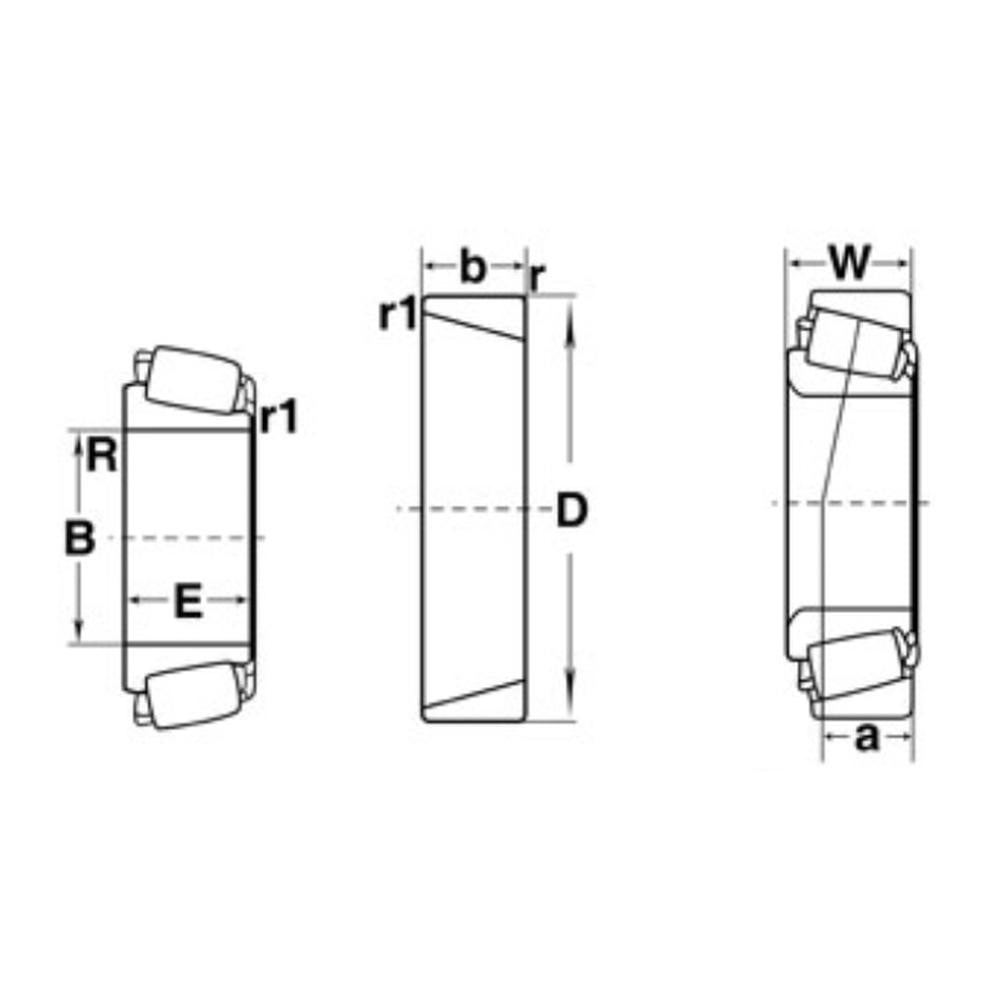 Bearing Cup fits Various Makes Models Listed Below 15245 763402M1 8A1202A LB5013