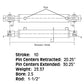 2510 New 2500 & 3000 Cylinder Fits Hercules Snow Plow Models