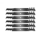 6 PK. Blades Fits Husqvarna MZ 52 For 52" 521981501,539112079,(K37)