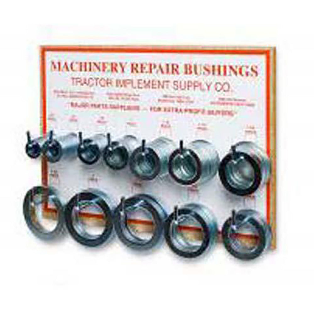 MBDB01 Machinery Bushing Display Board Complete with Narrow & Wide Rim Bushings