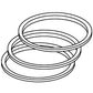 PR123 Piston Ring Fits Massey Ferguson Tractor TO30 202 204 F40 TO35 135 35 50