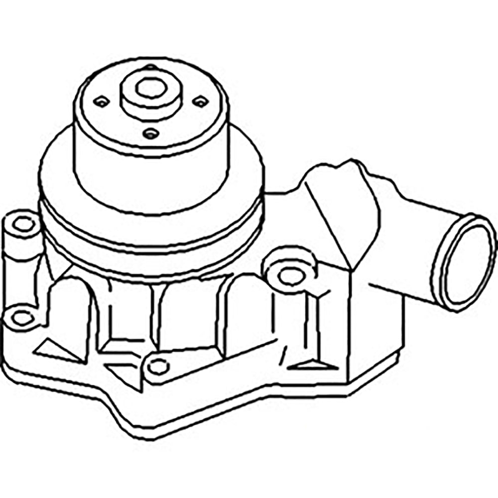 RE67186 Water Pump with Gaskets Fits John Deere Fits JD Tractor 5200