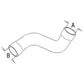 T100922 Fits John Deere Fits JD Industrial Construction Lower Radiator Hose 210C