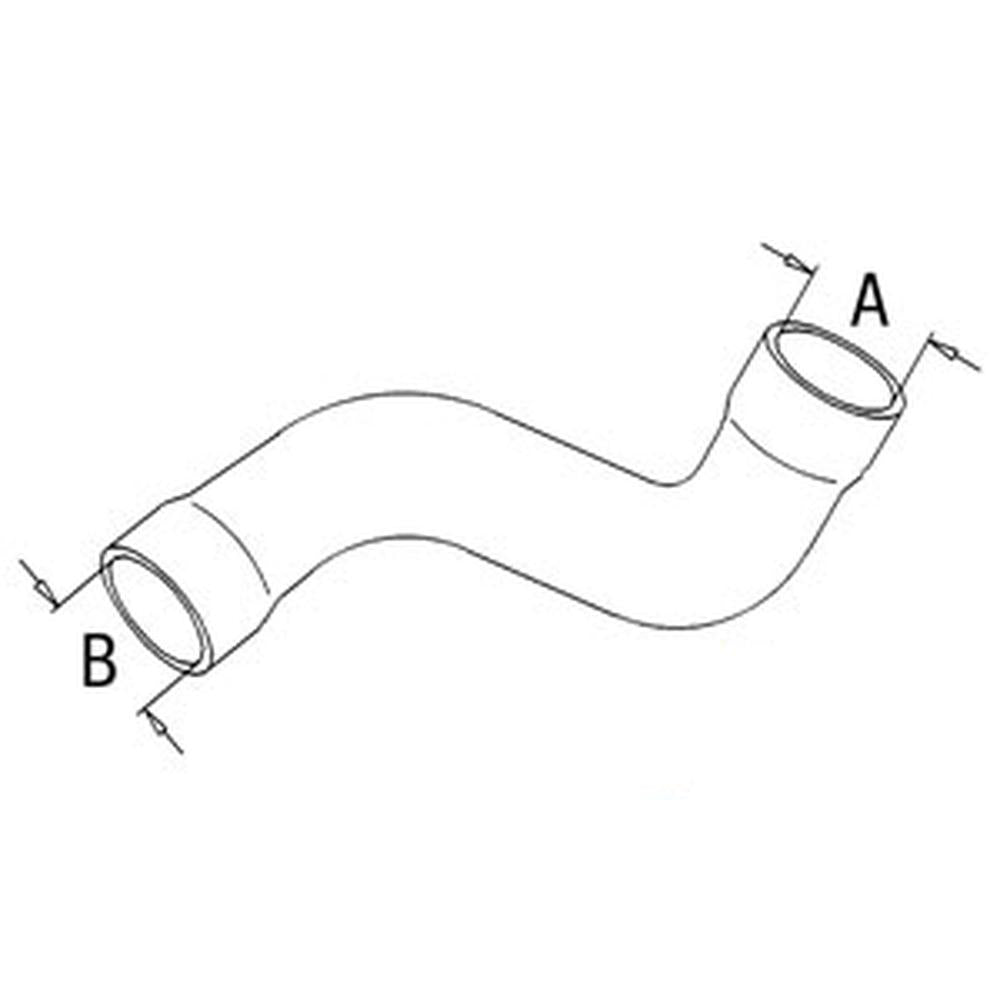 T100922 Fits John Deere Fits JD Industrial Construction Lower Radiator Hose 210C