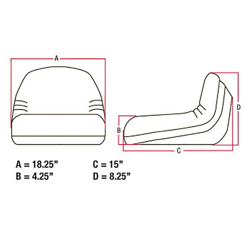 TY15861 Seat Low Back Fits John Deere Riding Lawn Mower Skid Steer 575