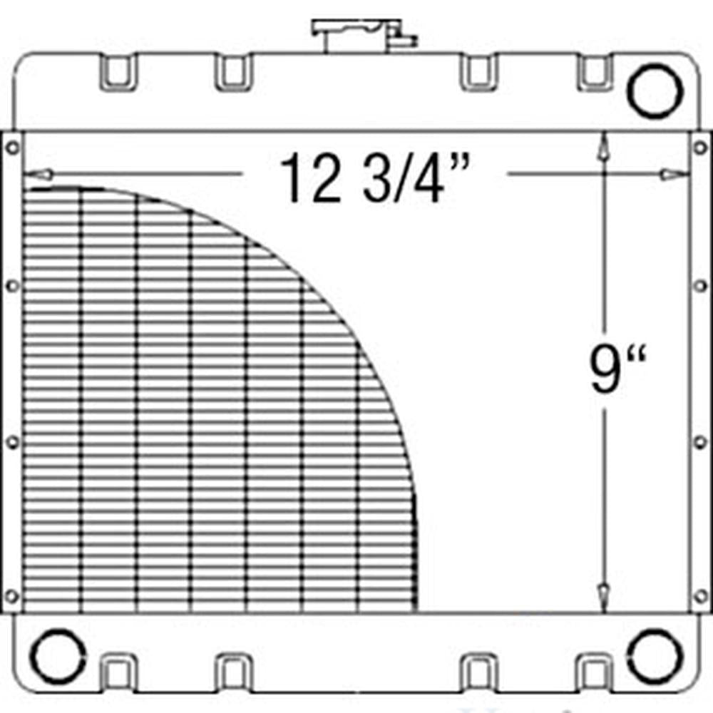 2455004 Radiator 4x2 6x4 Trailgator Fits Gator 6x4 Green Trail Worksite Fits JD