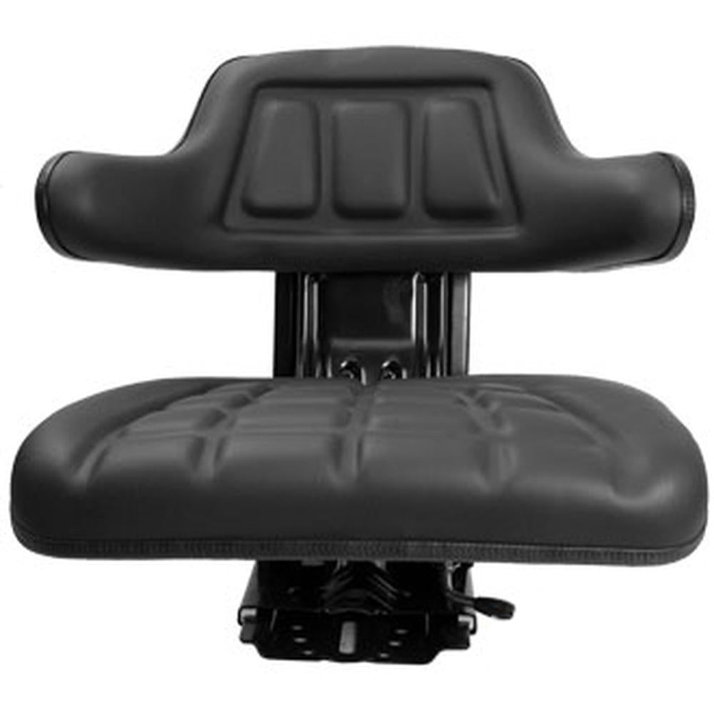 WF222BL Black Flip Up Seat -Full Suspension - Slide Tracks Fits Various Brands